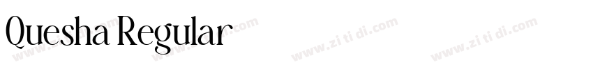 Quesha Regular字体转换 Quesha Regular字体转换